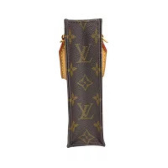 Louis Vuitton Sac Plat Shoulder Bag Leather Monogram Pochette Handbag main image 7